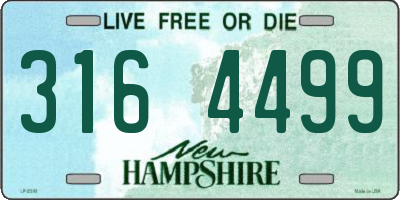 NH license plate 3164499