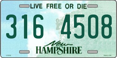 NH license plate 3164508