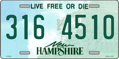NH license plate 3164510