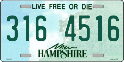 NH license plate 3164516