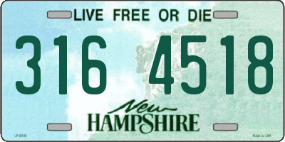NH license plate 3164518