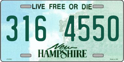 NH license plate 3164550