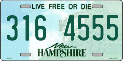 NH license plate 3164555