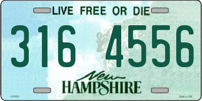 NH license plate 3164556