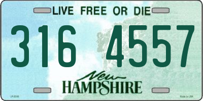NH license plate 3164557