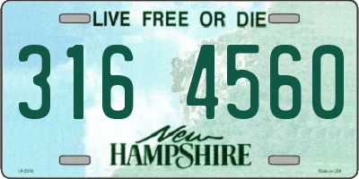 NH license plate 3164560