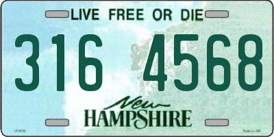 NH license plate 3164568