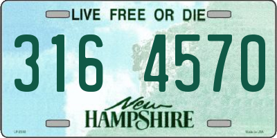 NH license plate 3164570