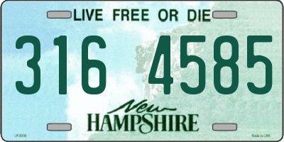 NH license plate 3164585