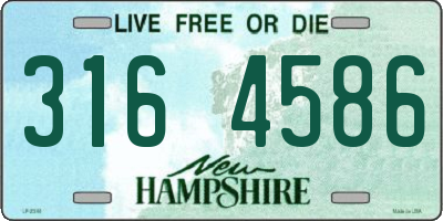 NH license plate 3164586