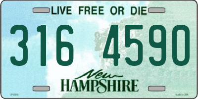NH license plate 3164590
