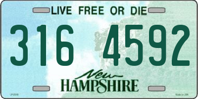 NH license plate 3164592