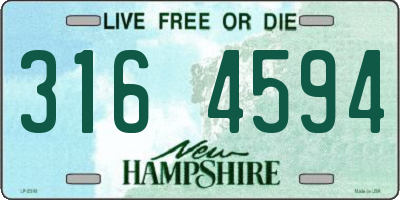 NH license plate 3164594