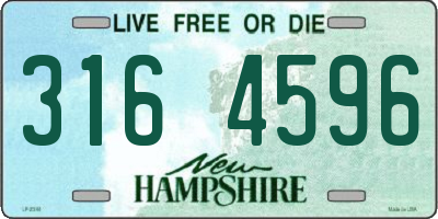NH license plate 3164596