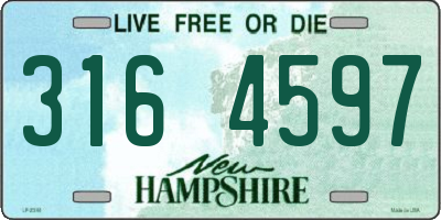 NH license plate 3164597