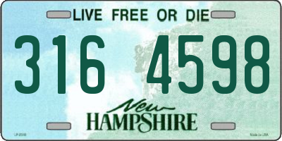 NH license plate 3164598