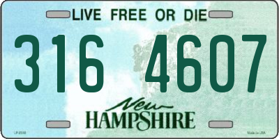 NH license plate 3164607