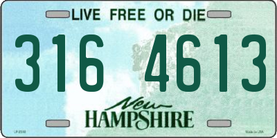 NH license plate 3164613