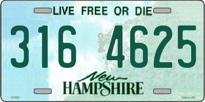 NH license plate 3164625