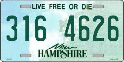 NH license plate 3164626