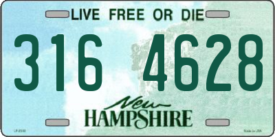 NH license plate 3164628