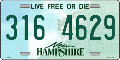 NH license plate 3164629