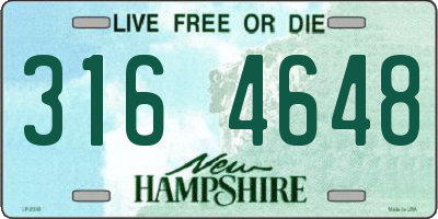 NH license plate 3164648