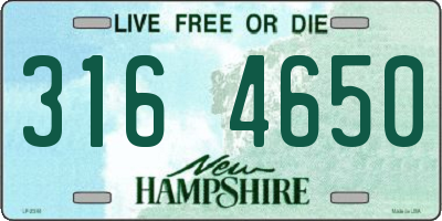 NH license plate 3164650