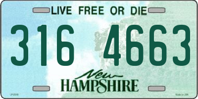 NH license plate 3164663