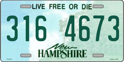NH license plate 3164673