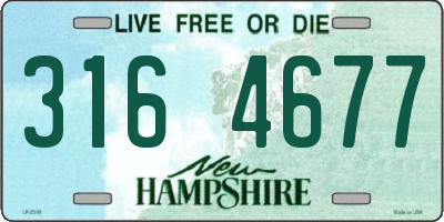 NH license plate 3164677