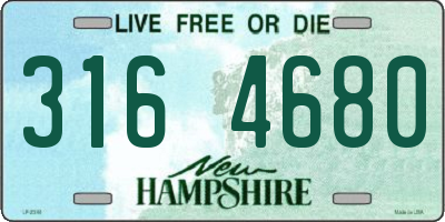 NH license plate 3164680