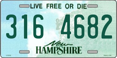 NH license plate 3164682