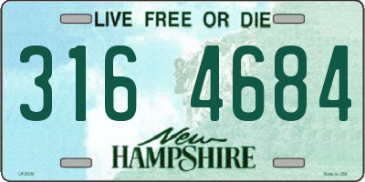 NH license plate 3164684