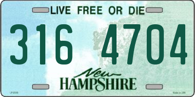 NH license plate 3164704