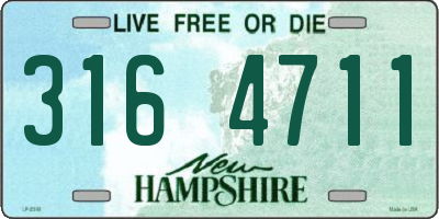 NH license plate 3164711