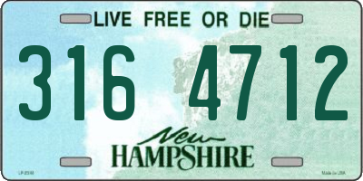 NH license plate 3164712