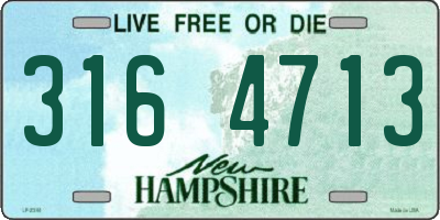 NH license plate 3164713