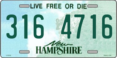 NH license plate 3164716