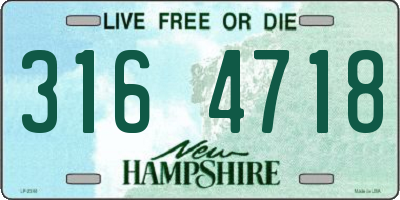 NH license plate 3164718