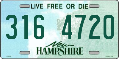 NH license plate 3164720