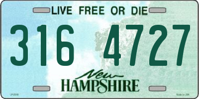 NH license plate 3164727