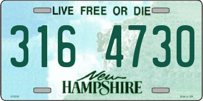 NH license plate 3164730