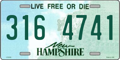NH license plate 3164741