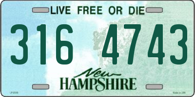 NH license plate 3164743