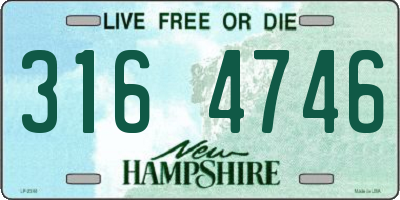 NH license plate 3164746