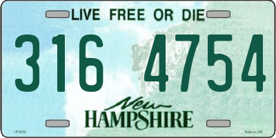 NH license plate 3164754
