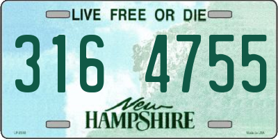 NH license plate 3164755