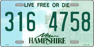 NH license plate 3164758