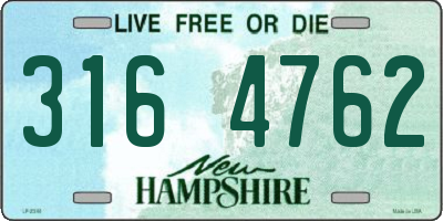 NH license plate 3164762